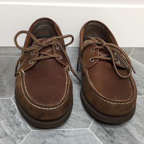 Dockers Brown Leather Boat Shoes | 9 - Picture 2 of 8